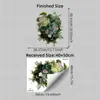 Brup Planta Verde Rasgada Simulada Pegatina de Pared de Fondo Autoadhesiva con Flores de Monstera y Enredaderas para Dormitorio y Pasillo Hs5459Q