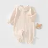 Body de Manga Larga para Bebé de Primavera/Otoño 100% Algodón Puro Clase A Estilo Sin Etiquetas Atuendo Versátil para Salir