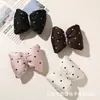 Novo tecido bolinhas pérola artificial enchimento de algodão laço grampo de cabelo DIY acessório de cabelo broche material acessório de roupa