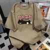 Diseño de Nicho Gato Graffiti Estampado de Letras Marca de Moda Camiseta de Manga Corta para Mujer Verano 2025 Casual Holgada
