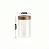 Cocina Tarro Sellado de Vidrio de Borosilicato Alto Tapa de Madera de Acacia Botella para Almacenamiento de Granos Almacenamiento Transparente Tarro para Almacenamiento de Alimentos