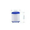 Elemento Filtrante para Cabezal de Ducha Filtro Hogar Baño Boquilla Reemplazo Elemento Filtrante de Algodón PP Purificación de Agua Eliminación Impurezas Elemento Filtrante