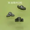 Accesorios para Gafas Piezas de Montaje de Estructura Metálica de Titanio Bisagras para Gafas Conectores Reforzados Sujetadores para Unión de Monturas de Gafas