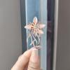 Broche retro de corte 2023 con diamantes orquídea temperamento femenino personalidad combinable ópalo pin accesorios de ropa punto