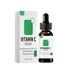 Sérum de Vitamina C, cuidado facial, diseño refrescante con gotero, botella resistente a la luz, unifica el tono de piel, para uso diario