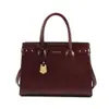 Bolsa Tote de Couro com Cera Transfronteiriça 2026 Comércio Exterior Retro Feminina Moda Bolsa de Ombro Único Transversal Bolsa de Mão para Comutador de Negócios