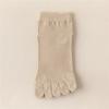 Calcetines de Cinco Dedos para Mujer, Algodón Peinado, Calcetines de Verano y Otoño, Calcetines Transpirables de Malla con Dedos Separados, Calcetines Deportivos Absorbentes de Humedad Estilo Japonés de Media Caña