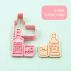 Moldes para Galletas Temáticos de Alcohol, Moldes para Galletas de Prensa Simulada, Cortadores de Galletas de Mantequilla, Herramientas Creativas para Hornear