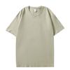 Camiseta de Algodón Peinado Logo Personalizado Americana Cuello Redondo Manga Corta Color Puro Trendy Camiseta Interior para Hombre Ropa de Trabajo para Grupo Deportivo