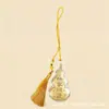 Colgante de Bolsita de Calabaza Dorada para Atraer Riqueza y Bendiciones, Adorno para Colgar en el Coche, Decoración de Entrada, Regalo de Negocio, Artículo de Regalo