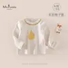 MsPualaOtoño/Invierno Nueva Ropa para Bebés y Niños Pequeños Clase A Niñas Camiseta Interior Suave de Dibujos Animados Catiónica para Bebé Niña