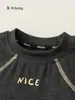 Roupas Infantis You Bao Primavera e Outono Tops para Meninas Camada Base Simples para Bebê Roupa Íntima Solta para Crianças Pequenas Camisetas para Meninos