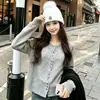Cárdigan de punto versátil de un solo botón con diseño trenzado para mujer, nuevo diseño de otoño 2026, chaqueta suéter ligera