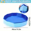 Cubo plegable cuadrado Tina de baño Piscina Lavapiés Arenero para gato Aplicación de pegatinas Transfronterizo temu Etiqueta Artículos en stock Hogar