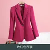 Blazer Casual para Mujer, Nuevo Diseño Primavera y Otoño 2025, Chaqueta de Traje Rosa Ajustada Estilo Coreano Única y Elegante