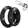Anel de Tubarão Conjunto de Três Peças Silicone Líquido Anel de Trava Masculino, Anel Anti-Ricochete, Produtos para Adultos