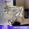 Bolso Tote Plisado con Lazo de Moda 2026 Modelo Nuevo Gran Capacidad Elegante Bolso Cruzado para el Trabajo y los Viajes Bolso de Hombro Grande