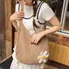 Moda Nova Outono 2026 Transfronteiriça Design de Nicho Bolsa de Mão Floral Fofa Bolsa Tote de Ombro de Grande Capacidade