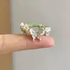 Cardcaptor Sakura Anillo de Amor Rosa Melocotón con Circonita y Lazo Anillo Mágico Bidimensional Colorido Exagerado