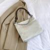 Grande capacidade de renda cortina bolsa feminina 2024 novo estilo nacional casual simples moda verão bolsa de ombro