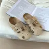 Faixa de Cabeça Retrô de Nicho Chinelos Versáteis 2026 Slip-on Primavera Novo Solado Grosso Primavera/Verão Casual Fofo Sapatos com Furos