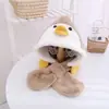 Gorro Bufanda Todo en Uno para Bebé de Otoño e Invierno Gorro para Bebé Lindo Gorro con Protección para las Orejas para Niños Gorro Cálido de Felpa para Niños y Niñas