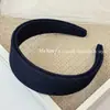 Diadema de Tela Vaquera Retro de Color Sólido Estilo Coreano con Borde Ancho y Diseño de Nicho, Versátil para Salir, Pasador para el Cabello de Mujer