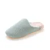 Sapatos de algodão para casa de outono e inverno com cabeça redonda, chinelos de algodão para casa femininos, chinelos de pelúcia quentes antiderrapantes masculinos, fabricantes