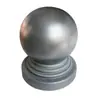 Tampa esférica galvanizada para tampão de poste, tampão de poste de cerca, esfera oca, corrimão de escada, bola de ferro para jardim, conjunto de bola redonda de ferro forjado.