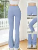 Pantalones de Yoga Lulu Mismo Estilo para Mujer, de Cintura Alta, Adelgazantes, que Favorecen la Figura, Pantalones Acampanados Deportivos para Fitness, en Stock Venta al por Mayor