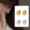 Brincos de Argola Lisos Simples Moda Gota d'Água Argolas para Orelha Sensação de Alto Padrão Tachos para Brincos Círculos Nicho Venda Quente Brincos de Tarraxa Joias para Orelha Atacado