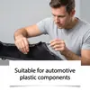 Pegamento para reparación de plástico para interior y exterior de coche, repara y renueva grietas de plástico, añade brillo, conveniente pegamento de mantenimiento diario