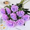 75cm única montanha de neve rosa casamento estrada chumbo casa sala estar arranjo de flores sentir simulação europeia única rosa