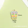 Zapatillas de paraguas de globo de verano, anillo de natación de limonada, accesorios de aleación de zinc, collar, llavero, joyería