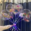 Globos Bobo de Moda Puesto del Mercado Nocturno Globos Bobo Transparentes Brillantes de Dibujos Animados Juguetes para Niños en Venta