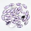 Malla de ojo de caballo acrílica cosida a mano, taladro para teléfono móvil, decoración para uñas DIY, diamantes de imitación, taladro de fondo plano, color cristal, venta al por mayor