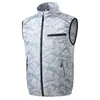 Chaleco de Pesca Transpirable y Fresco con Ventilador, Ropa con Aire Acondicionado y Ventilador, Chaleco Camuflado para Deportes al Aire Libre
