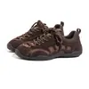 Zapatos de Padre Shougu Vintage de Nicho de Cuero Mate con Suela Gruesa para Mujer, Modelo Nuevo 2026, Zapatos de Entrenamiento Casuales Alemanes Cómodos y Versátiles