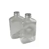 Botella Transparente de Bebida de Jugo para Mascotas Botella de Té de Leche Cold Brew Tipo Plano Recargable Botella de Vino de Frutas 350ml