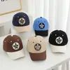 Sombreros para Niños Estilo Callejero Moda Coreana Bloques de Color Bordado con Letra Sombrero para el Sol Versión Coreana Gorra de Béisbol para Niños Primavera