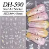 Celebridad de Internet Pegatinas para Uñas Mariposa Aurora Planas con Adhesivo Trasero Concha Luz Mariposa Pegatinas para Uñas DIY Modelo Dh