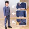 Traje infantil a cuadros coreanos, traje pequeño, abrigo, disfraz de actuación, vestido de presentación de piano para niños, otoño e invierno, nuevo