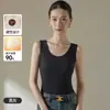 Nuevo modelo de chaleco térmico para mujer con relleno de plumón de ganso blanco al 90%, capa interior sin mangas para abrigar, chaleco para usar por dentro