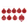 Festivos Estilo Chino Rojo Fortuna y Paz Accesorios de Joyería DIY Colgante de Personaje Cadena para Teléfono Móvil Colgante para Llavero
