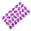 Wei Chen fondo plano forma de gota hebilla plana material de vidrio de cristal DIY cosido a mano taladro ropa zapatos cosido taladro doble agujero