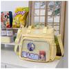 Bolso de Hombro para Niña Estilo Academia Transfronterizo Gran Capacidad Portátil Bidimensional Bolsa para Dolor Estilo Japonés Versátil Multifunción Bolso de Hombro