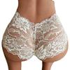 Ropa Interior Sexy Europea y Americana de Encaje Multitalla Boxer Briefs Traje Sexy Lindo de Chicas Boxer Briefs de Encaje