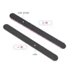 Tira de pulido de uñas rectangular con forma de corazón rojo y arena negra para uñas de los pies, grosor de doble cara, para manicura y eliminación de uñas, venta al por mayor