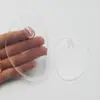 Almofadas de Silicone para Antepé Encaixáveis, Transparentes Anti-Atrito, Almofadas Frontais Antiderrapantes, Almofadas de PU de Meio Tamanho com Massagem, Almofadas de Encaixe para Chinelos