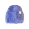 Nuevo Gorro de Punto de Pelo de Conejo Angora Multicolor Islandés para Mujer, Cálido de Invierno, Sombrero de Felpa de Lana Adelgazante, Personalizable